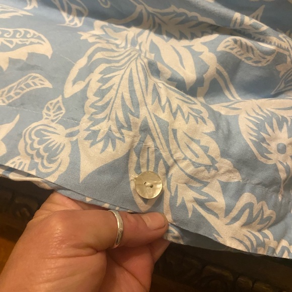 Ralph Lauren Home king Duvet Cover Set Joanna Floral 3 Piece Reversible Blue - Picture 12 of 15